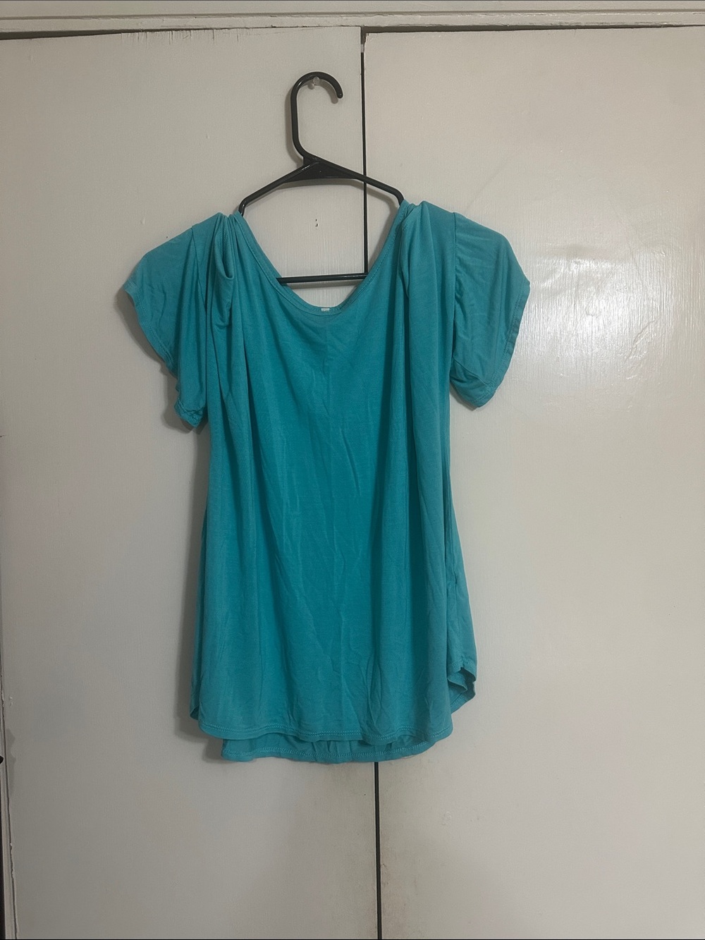 Women’s Teal Short-Sleeve Scoop Neck Tee by